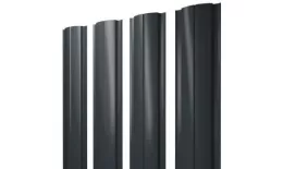Штакетник Grand Line Slim Полукруглый 0,5 Atlas RAL 7016 Антрацитово серый. Артикул: 17951