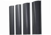 Штакетник Grand Line Slim Полукруглый 0,4 PE Matt Double RAL 7024 Мокрый асфальт – Купить оптом и в розницу