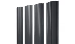Штакетник Grand Line Slim Полукруглый 0,5 PurLite Мatt RAL 7024 Мокрый асфальт. Цена: 188 руб. Артикул: Slim_Crug_043