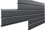Софит металл перфорированный Металл Профиль Lбрус NormanMP 0,5 мм RAL 7024 мокрый асфальт – Купить оптом и в розницу