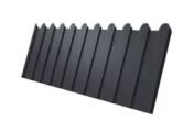 Профнастил C8 A для забора фигурный Grand Line Rooftop Matte Стальной бархат 0,5 мм RAL 7024 Мокрый асфальт – Купить оптом и в розницу