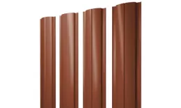 Штакетник Grand Line Slim Полукруглый 0,5 Satin Мatt RAL 8004 Терракота. Цена: 134 руб. Артикул: Slim_Crug_085