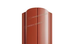 Штакетник Металл Профиль ELLIPSE-O (Закругленный) NormanMP 0,5 мм RAL 8004 Терракота. Цена: 146 руб. Артикул: MP_Sht_198