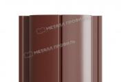 Штакетник Металл Профиль ELLIPSE-Т (Прямой) PURETAN 0,5 мм RAL 8017 Шоколад – Купить оптом и в розницу