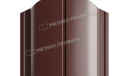 Штакетник Металл Профиль ELLIPSE-O (Закругленный) РЕ 0,4 мм RAL 8017 Шоколад. Цена: 105 руб. Артикул: MP_Sht_163