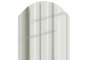Штакетник Металл Профиль TRAPEZE-O (Закругленный) NormanMP 0,5 мм RAL 9003 Сигнальный белый – Купить оптом и в розницу