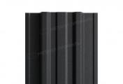 Штакетник Металл Профиль TRAPEZE-Т (Прямой) VikingMP 0,5 мм RAL 9005 Черный – Купить оптом и в розницу