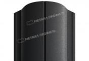 Штакетник Металл Профиль ELLIPSE-O (Закругленный) PURMAN 0,5 мм RAL 9005 Черный – Купить оптом и в розницу