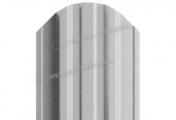 Штакетник Металл Профиль TRAPEZE-O (Закругленный) РЕ 0,45 мм RAL 9006 Бело-алюминиевый – Купить оптом и в розницу