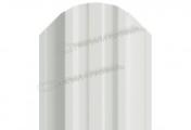 Штакетник Металл Профиль TRAPEZE-O (Закругленный) РЕ 0,45 мм RAL 9010 белый – Купить оптом и в розницу