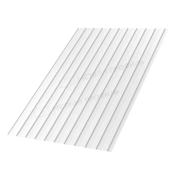 Профнастил С8 B Полиэстер 0,45 мм RAL 9003 Сигнальный белый купить в санкт-петербурге