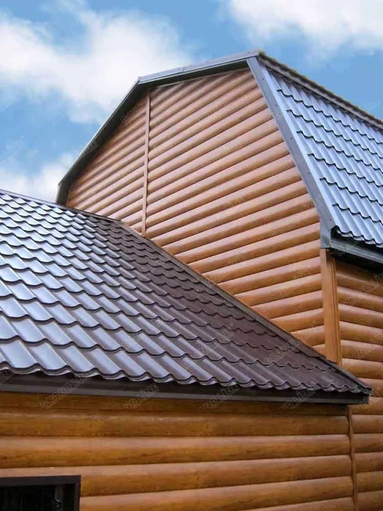 Сайдинг Блок-хаус 0,390 Grand Line 0,45 Print Elite Milky Wood TwinColor купить в санкт-петербурге