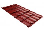 Металлочерепица Grand Line Kvinta Plus 3D 0,45 Полиэстер RAL 3011 коричнево-красный – Купить оптом и в розницу