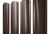 Штакетник Круглый фигурный 0,45 Drap TwinColor RAL 8017 шоколад – Купить оптом и в розницу