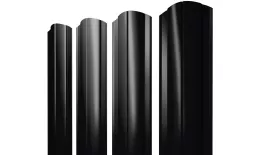 Штакетник Круглый фигурный 0,45 Drap TX RAL 9005 черный. Цена: 145 руб. Артикул: 38240