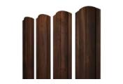 Штакетник Круглый фигурный 0,45 Print-Double Premium Cherry Wood Dark F – Купить оптом и в розницу