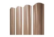Штакетник Круглый фигурный 0,45 Print Elite Honey Wood TwinColor – Купить оптом и в розницу