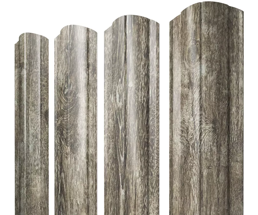 Штакетник Круглый фигурный 0,45 Print Elite Nordic Wood TwinColor купить в санкт-петербурге