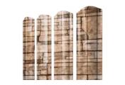 Штакетник Круглый фигурный 0,45 Print Elite Sand Stone TwinColor – Купить оптом и в розницу