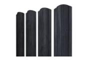Штакетник Круглый фигурный 0,45 Print Premium Grey Wood TwinColor – Купить оптом и в розницу