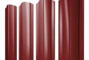 Штакетник Круглый фигурный 0,5 Rooftop Бархат RAL 3011 коричнево-красный – Купить оптом и в розницу