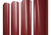 Штакетник Круглый фигурный 0,5 Satin RAL 3011 коричнево-красный – Купить оптом и в розницу
