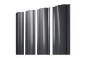 Штакетник Круглый с прямым резом 0,4 PE-Double RAL 7024 мокрый асфальт – Купить оптом и в розницу