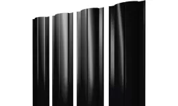 Штакетник Круглый с прямым резом 0,45 Drap TX RAL 9005 черный. Цена: 170 руб. Артикул: 45777