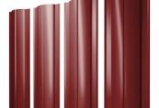 Штакетник Круглый с прямым резом 0,45 PE RAL 3011 коричнево-красный – Купить оптом и в розницу