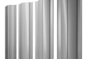 Штакетник Круглый с прямым резом 0,45 PE RAL 9006бело-алюминиевый – Купить оптом и в розницу