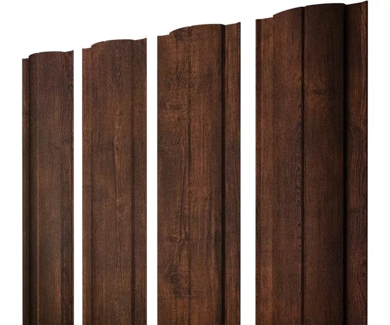 Штакетник Круглый с прямым резом 0,45 Print-Double Premium Cherry Wood Dark F купить в санкт-петербурге