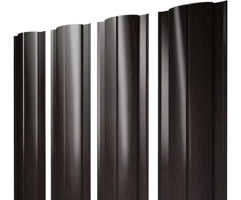 Штакетник Круглый с прямым резом 0,45 Print Elite Coffee Wood TwinColor купить в санкт-петербурге