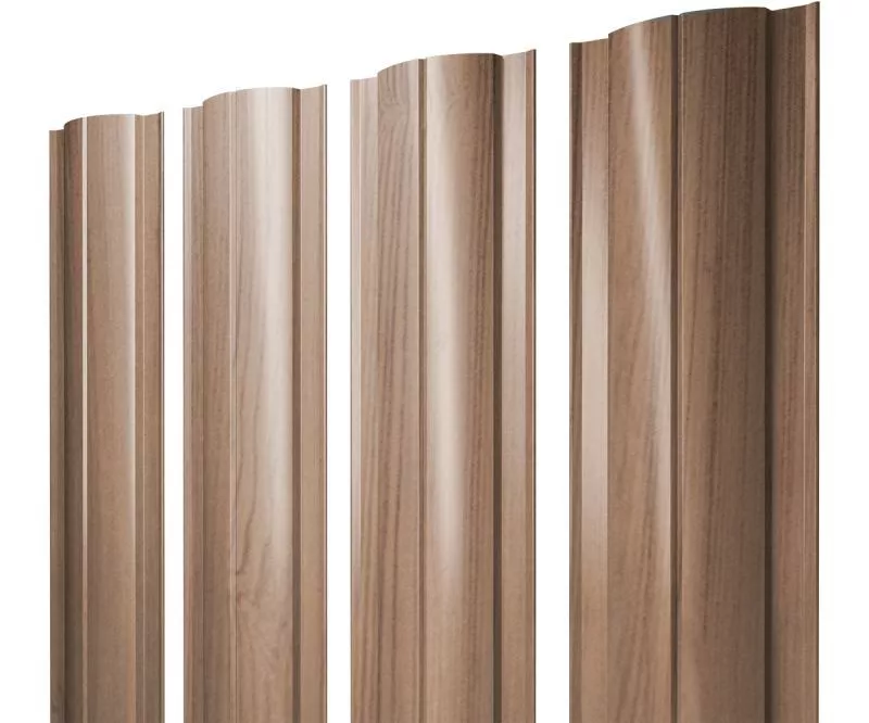 Штакетник Круглый с прямым резом 0,45 Print Elite Honey Wood TwinColor купить в санкт-петербурге