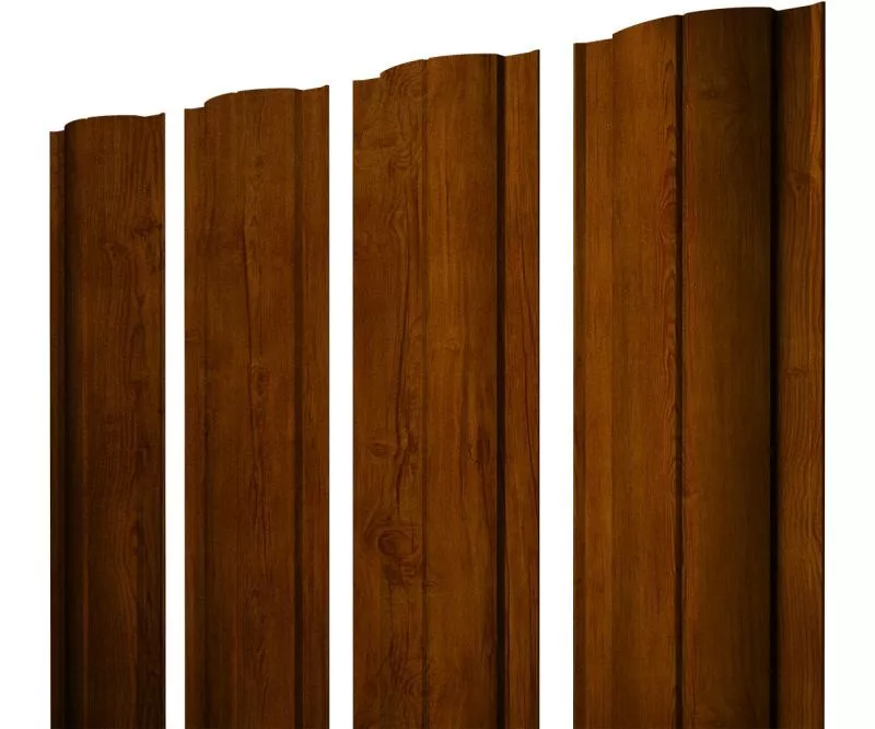 Штакетник Круглый с прямым резом 0,45 Print Premium Golden Wood Intense FTC купить в санкт-петербурге