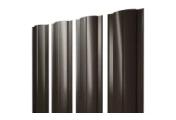 Штакетник Круглый с прямым резом 0,5 GreenCoat Pural BT, matt RR 32 темно-коричневый (RAL 8019 серо-коричневый) – Купить оптом и в розницу