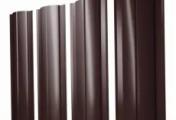 Штакетник Круглый с прямым резом 0,5 GreenCoat Pural BT, matt RR 887 шоколадно-коричневый (RAL 8017 шоколад) – Купить оптом и в розницу