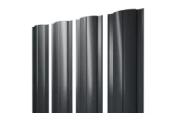 Штакетник Круглый с прямым резом 0,5 Satin Matt TX RAL 7016 антрацитово-серый – Купить оптом и в розницу