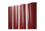 Штакетник Круглый с прямым резом 0,5 Satin RAL 3011 коричнево-красный – Купить оптом и в розницу
