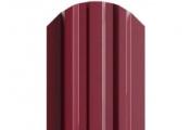 Штакетник Металл профиль LANE-O (полукруглый верх) PE 0,45 двусторонний мм RAL 3005 Красное вино – Купить оптом и в розницу