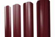 Штакетник Grand Line М-образный А фигурный 0,45 Drap RAL 3005 Красное вино – Купить оптом и в розницу