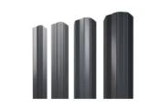 Штакетник Grand Line М-образный А фигурный 0,4 PE Double RAL 7024 Мокрый асфальт – Купить оптом и в розницу