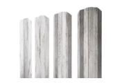 Штакетник Grand Line М-образный B фигурный 0,45 Print Premium РФ Silver Wood Серебряное дерево – Купить оптом и в розницу