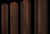 Штакетник М-образный А фигурный 0,45 Print-Double Premium Cherry Wood Dark F – Купить оптом и в розницу