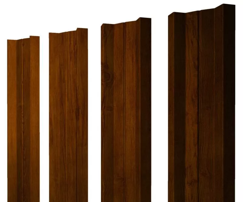 Штакетник М-образный А с прямым резом 0,4 Print Premium Golden Wood Intense FTC купить в санкт-петербурге