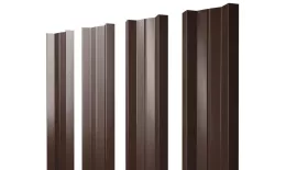 Штакетник М-образный А с прямым резом 0,45 Drap TR lite RAL 8017 шоколад. Артикул: 46424