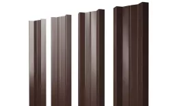Штакетник М-образный А с прямым резом 0,45 Drap TwinColor RAL 8017 шоколад. Цена: 118 руб. Артикул: 38350