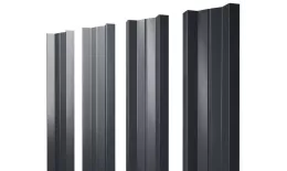 Штакетник М-образный А с прямым резом 0,45 PE RAL 7016 антрацитово-серый. Цена: 96 руб. Артикул: 38365