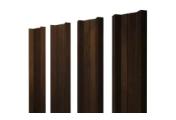 Штакетник М-образный А с прямым резом 0,45 Print Elite Chestnut Wood TwinColor – Купить оптом и в розницу