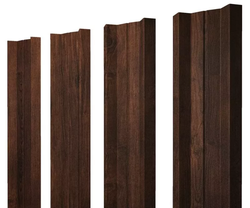 Штакетник М-образный А с прямым резом 0,45 Print Premium Cherry Wood Dark FTC купить в санкт-петербурге