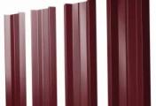 Штакетник М-образный А с прямым резом 0,5 Satin Matt TX RAL 3005 красное вино – Купить оптом и в розницу